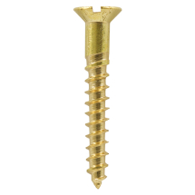 Brass Countersunk Slotted Woodscrews