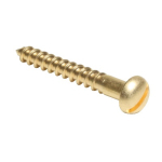 8x3/4 Brass Dome Head Slotted Woodscrew (200/bx)