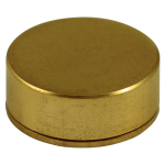 15mm Flat Polished Brass & Lacquered Coverhead 5ba