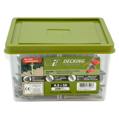 4.5x65mm C2 Decking-Fix Green Decking Screw(Tub of 250)