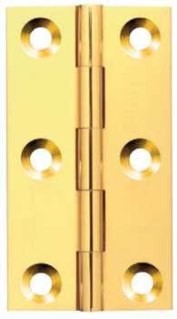64x35x2.3mm Self Colour Broad Brass Butt Hinge 64x35x2.3mm Self Colour Broad Brass Butt Hinge