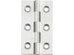 64x35x2.3mm Polished Chrome Plated Broad Brass Butt Hinge