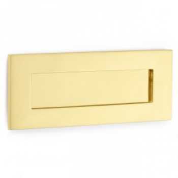 Letter Plate 305x108mm Polished Brass Unlacquered Letter Plate 305x108mm Polished Brass Unlacquered