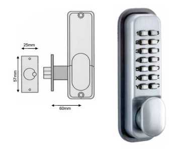 SCP Mechanical Digital Lock c/w Hold Open SCP Mechanical Digital Lock c/w Hold Open