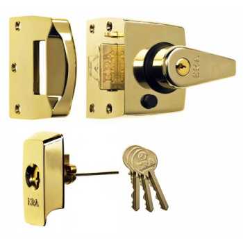 40mm BS High Security Rim Nigh tlatch Brass Cylinder & Body 40mm BS High Security Rim Nigh tlatch Brass Cylinder & Body
