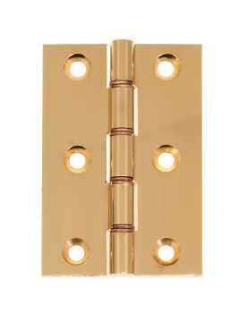 76x51x3mm DPBW Polished Brass Hinges 76x51x3mm DPBW Polished Brass Hinges