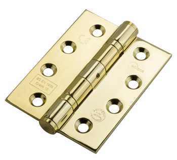 100x76x3mm E.Brass (S/Steel) BBearing Hinge Gr 13 BSEN1935 100x76x3mm E.Brass (S/Steel) BBearing Hinge Gr 13 BSEN1935
