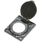 CYLINDER LATCH COVER BLK