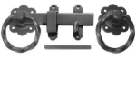 6inch No.1137 Twisted Ring Handle Latch Black