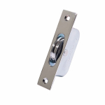 Ball Bearing 1 3/4inch Sash Pulle y Square - Chrome Plated