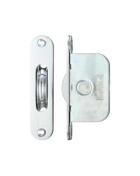 2 1/4Inch Polished Chrome Ball Bearing Pulley Radius Forend 2 1/4Inch Polished Chrome Ball Bearing Pulley Radius Forend