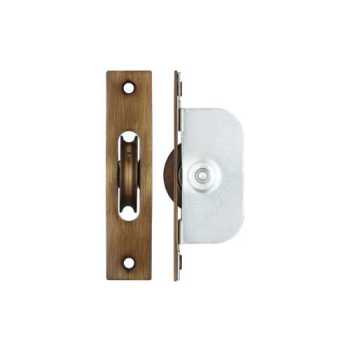 Florentine Bronze Ball Bearing Pulley 1 3/4Inch Square Forend Florentine Bronze Ball Bearing Pulley 1 3/4Inch Square Forend