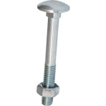 M6x25 BZP Cup Square Hex Bolts & Nuts