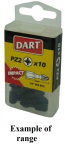 DART PZ2 25mm Impact Driver Bit - Pack 10
