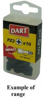 DART T30 25mm Impact Driver Bit - Pack 10 DART T30 25mm Impact Driver Bit - Pack 10