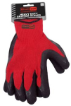 Scorpi Palm Coated Gripper Gloves Size 9 Large Red/Blk