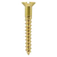 Brass Countersunk Slotted Woodscrews