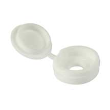 3.5-4.0 (6-8g) White Hinged Cover Caps