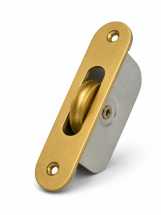 PowrX Champagne Brass 1 3/4inch Radius End Sash Pulley