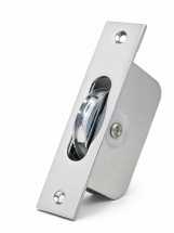 PowrX Polished Chrome 2inch Square End Sash Pulley