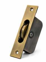 PowrX Antique Brass 2inch Square End Sash Pulley