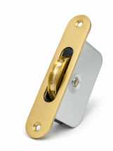 PowrX Polished Brass 2inch Radius End Sash Pulley