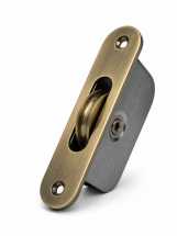 PowrX Antique Brass 2inch Radius End Sash Pulley
