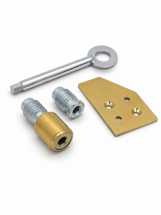 PowrX Polished Brass 19mm Roller Sash Stop