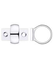 Window Sash Ring Polished Chrome