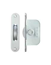 2 1/4inch Satin Chrome Ball Bearing Pulley Radius Forend