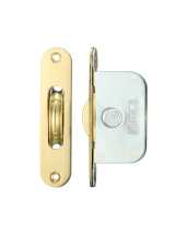 2 1/4inch Polished Brass Ball Bearing Pulley Radius Forend