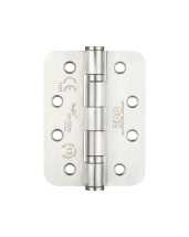 102x76x3mm Grade 13 BB Hinge Radius Corners SSS 201 3pk