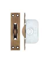 2 1/4inch Florentine Bronze Ball Bearing Pulley Square Forend