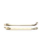 Bulb End Casement Stay 10inch Polished Brass