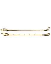 Bulb End Casement Stay 12inch Polished Brass