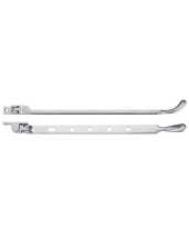 Bulb End Casement Stay 12inch Satin Chrome