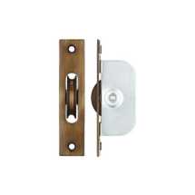 Florentine Bronze Ball Bearing Pulley 1 3/4inch Square Forend