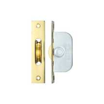 Polished Brass Ball Bearing Pulley 1 3/4inch Square Forend