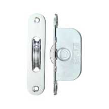 Polished Chrome Ball Bearing Pulley 1 3/4inch Radius Forend