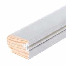 Primed Timber Staff Bead 3m 28x20mm with Carrier Only