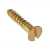 6x1 1/2 Brass CSK Slotted Woodscrew (200/Bx)