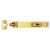 102x15mm Flush Slide Bolt Polished Brass