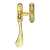 Victorian Reversible Casement Fastener Polished Brass