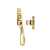 Lockable Wedge Fastener Polished Brass