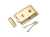 152x102mm Double Handed Rim Lock Polished Brass