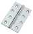 DPBW Satin Chrome Hinge Solid Drawn (inc screws) 76x51x3mm