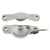Narrow Locking Fitch Fastener Satin Chrome