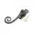 Black Lockable Casement Fastener LH