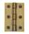 76x51x3.2mm DPBW Antique Brass Hinge c/w Screws