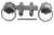 6" No.1136 Plain Ring Handled Gate Latches Galv'd